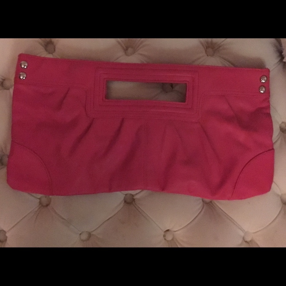 Pink express clutch